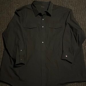 Black Synrgy 4xl button down